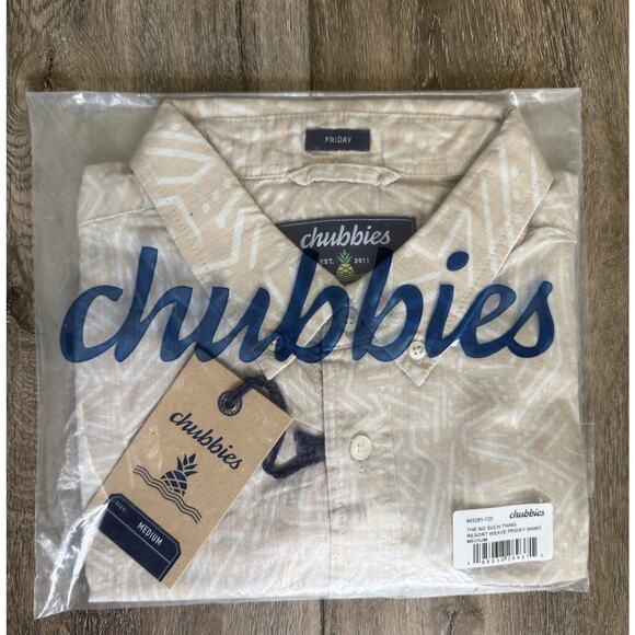 Chubbies Resort Weave Friday Shirt, The No Such Thing, Men’s Medium NEW NEW - Picture 1 of 8